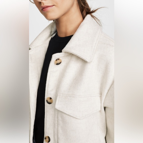 Line & Dot Drew Wool Blend Shacket - Picture 5 of 12